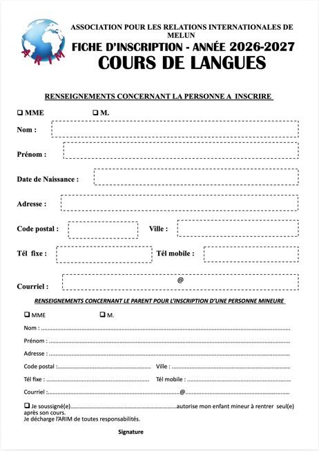 Page 1 dossier inscription